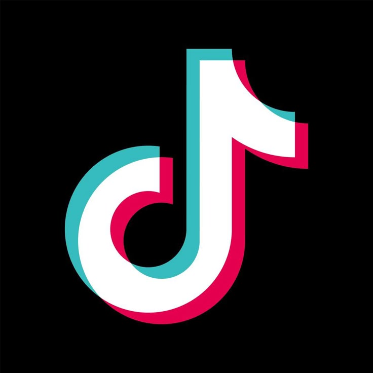 Official TikTok Logo on a black background